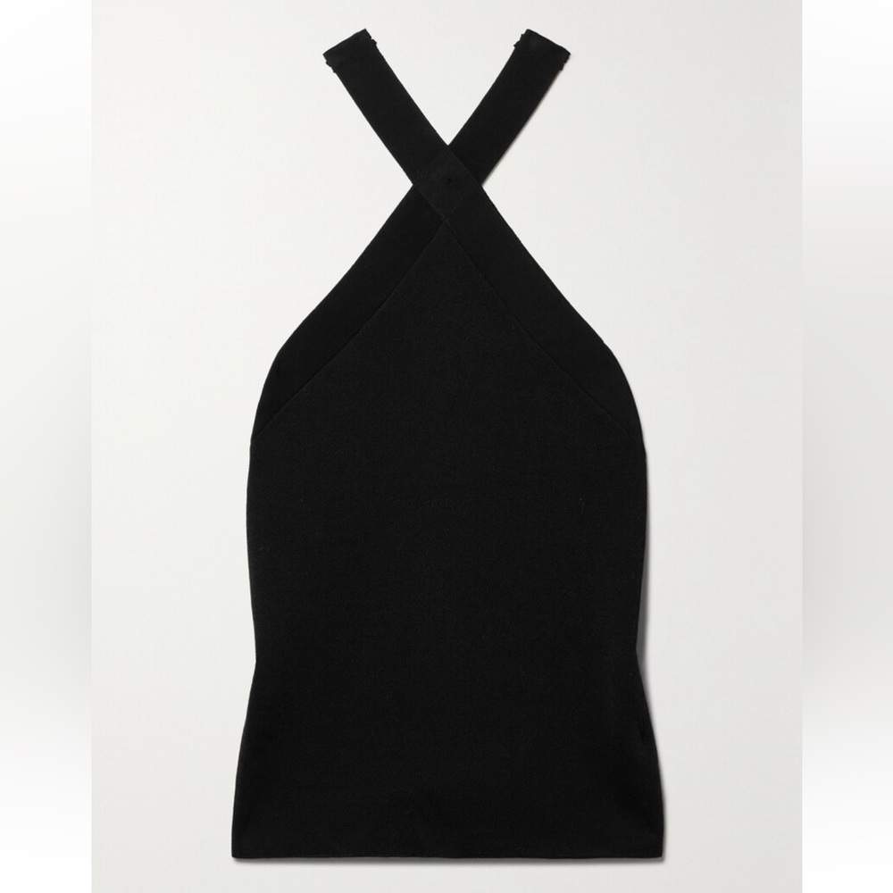 NILI LOTAN Helena knitted halterneck tank NWT